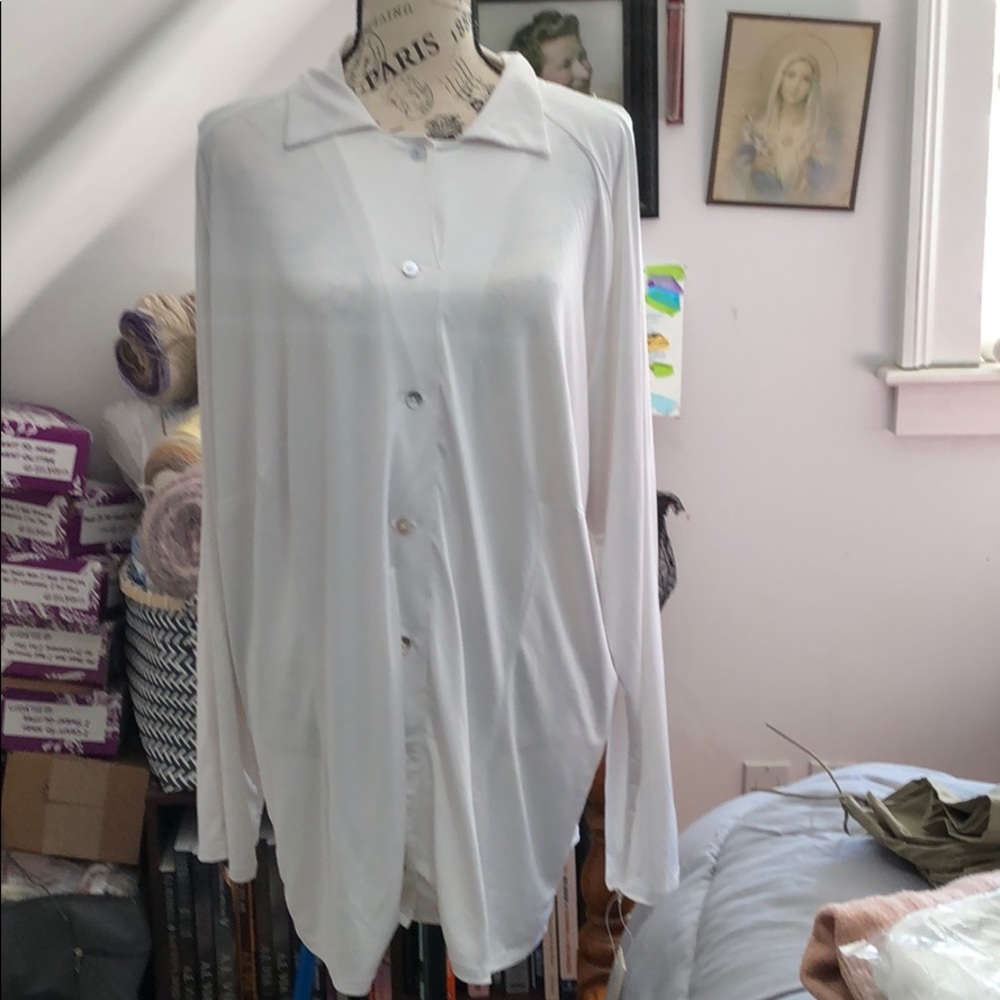 White Jessica Neomi blouse size 1x
